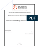 Política de Gestão de Senhas Na Empresa Das Linhas Aéreas de Moçambique - LAM S.A.