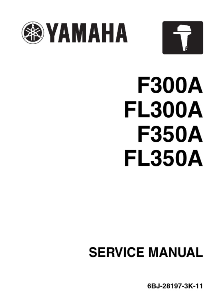 Yamaha Service Manual F300a PDF Fuel Injection Screw