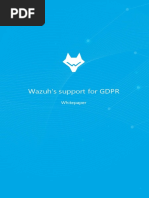 Wazuh's Support For GDPR: Whitepaper