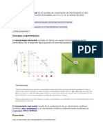 El Lanzamiento Horizontal Es Un Ejemplo de Composición de Movimientos en Dos Dimensiones