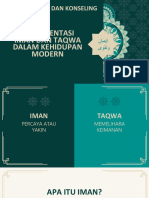 Implementasi Iman Dan Taqwa Pada Kehidupan Modern