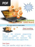 Class XI (As Per CBSE Board) : Computer Science