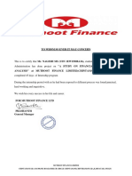 Certificate - Muthoot Finance LTD