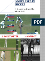 Technologies Used in Cricket