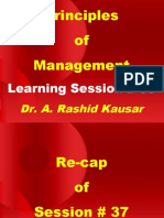 Principles of Management: Dr. A. Rashid Kausar