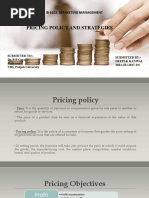 Pricing Policies