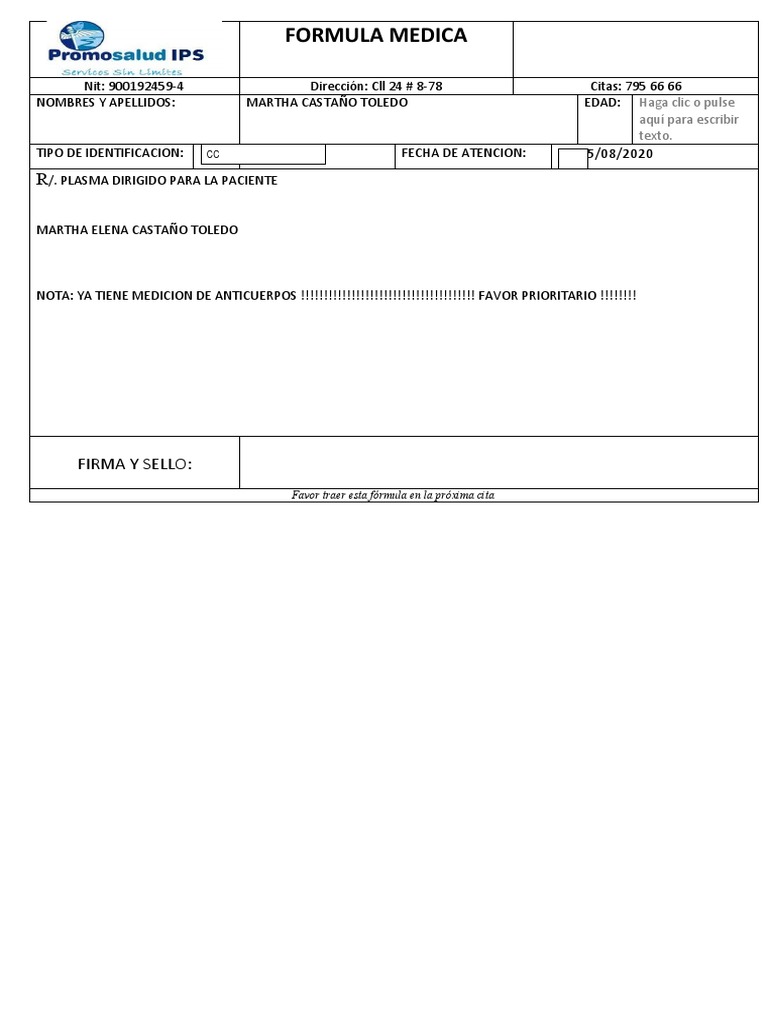 Formula Medica | PDF