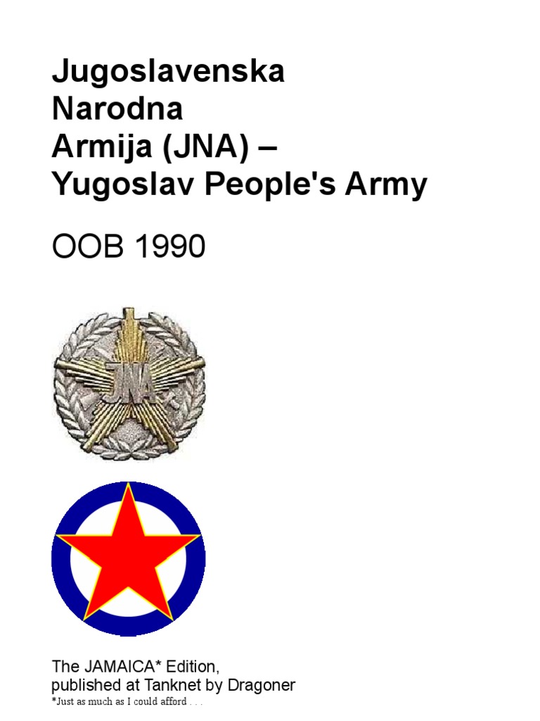 JNA - Jugoslovenska Narodna Armija | PDF | Brigade | Division (Military)