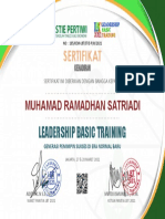 Muhamad Ramadhan Satriadi Sertifikat