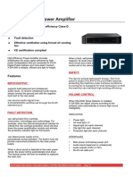 High Efficiency Power Amplifier: One Channel 500W High Efficiency Class-D Amplifier Automatic Protection Fault Detection