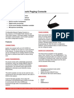 Configurable Network Paging Console: Features