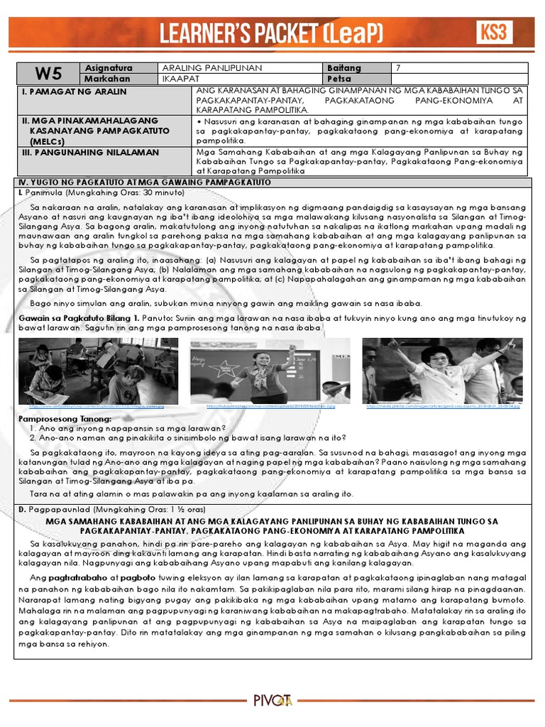 Q4 AP 7 Week 5 | PDF