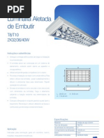 Luminária_Aletada_Embutida_2XT8-T10_32-36-40W-_Difusor_Alumínio