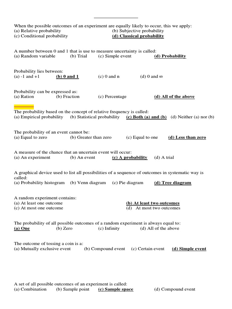 2 | PDF | Probability | Experiment