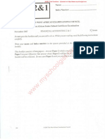 Waec - Financial Accounting Paper 12 November 2007