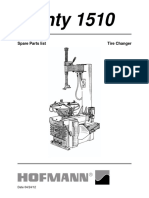 Monty 1510: Spare Parts List Tire Changer