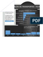 Custos operacionais transporte 2018