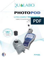 Datasheet Photometer PHOTOPOD