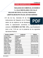 Informe de Reinspección Comercio Economico