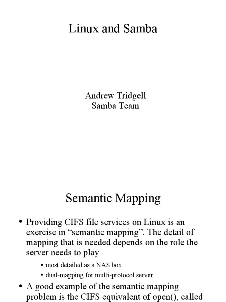 Linux Samba | PDF | File System | Kernel (Operating System)