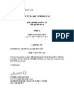 Cuenta de Cobro - Andrea Duran ADMINISTRADOR SO