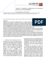 The Cherish Project: Towards A Multilevel, Multi-Hazard Risk Assessment Framework For Cultural Heritage Assets in The Philippines