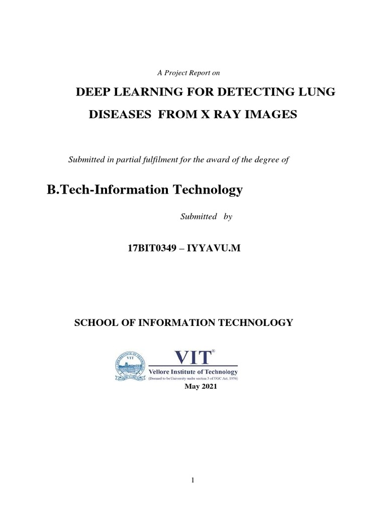 Lung Disease Prediction From X Ray Images | PDF | Deep Learning ...