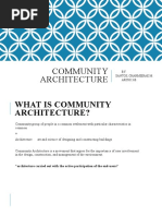 Community Architecture: BY: Santos, Charmierae M. Archi 3-B