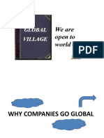 Global Village: We Are Open To World