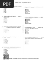 287 Upper Level Vocabulary Test 1