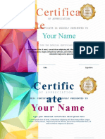 Certificate New