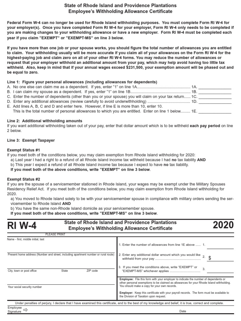 Employee File This Form With Your Employer To Indicate The Number of