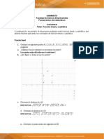 Ecuaciones de funciones lineales y cuadráticas