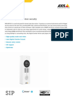 Axis Video Door Phone - Datasheet