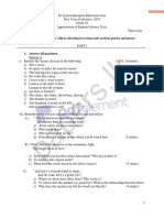 Papers - LK: Answer Question 1 and Four Others Selecting Two From Each Section Poetry and Prose