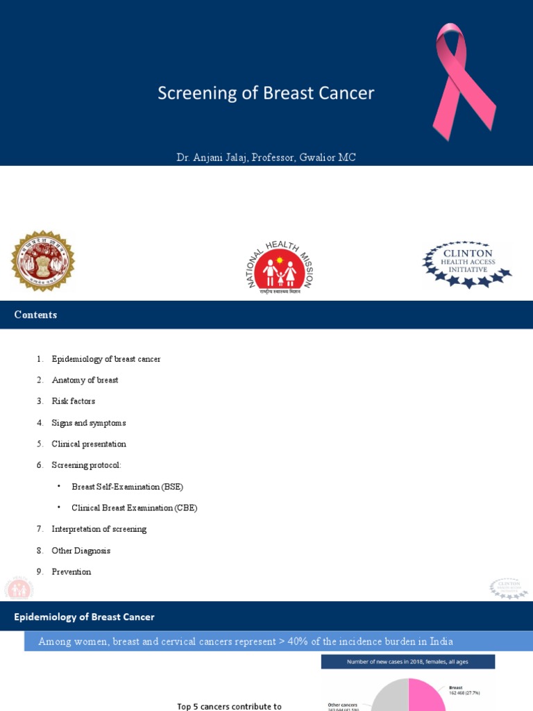 Breast Cancer Screening Guidelines | PDF | Breast Cancer | Nipple