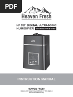 Instruction Manual: HF 707 Digital Ultrasonic Humidifier