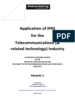 Distance Learning - IfRS For Telecoms Module One