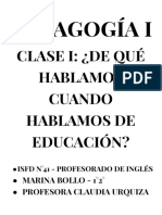 Pedagogía 1º 2°-Isfd 41 - TP #1 - Marina Bollo