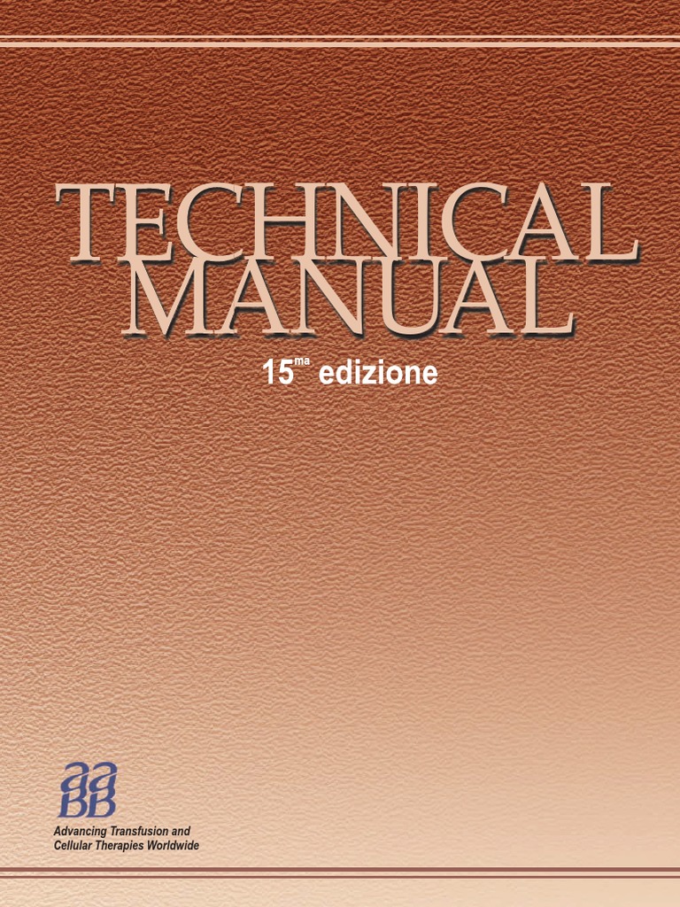 AABB TECHNICAL MANUAL 20TH PDF intelligence overview