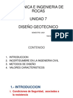 Unidad 7 Diseño Geotecnico