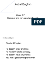 Global English: Class 5-7 Standard and Non-Standard English