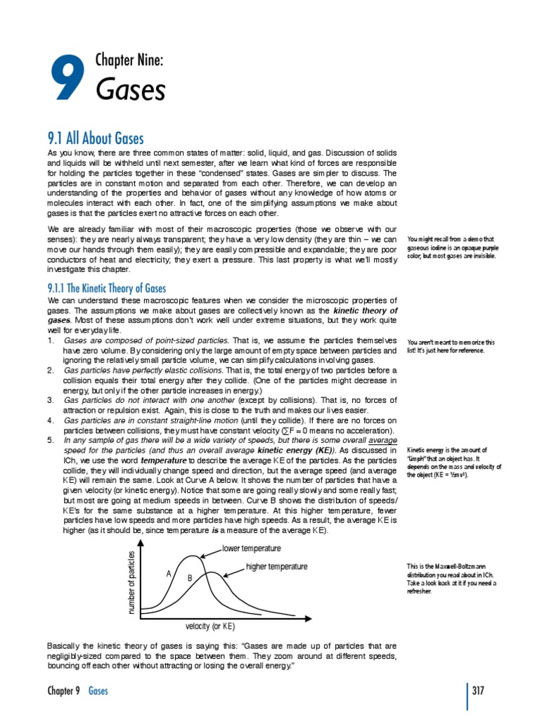 Gases: Chapter Nine | PDF | Gases | Pressure