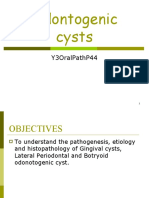 Odontogenic Cysts: Y3Oralpathp44