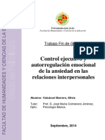 Control Ejecutivo y Regulacion Emocional