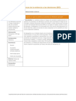 Tablas/Marcos de La Evidencia A Las Decisiones