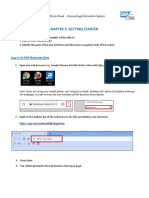 Log into SAP Business One and explore the user interface