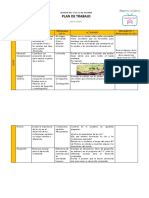 Plan de Trabajo: Semana Del 19 Al 23 de Octubre