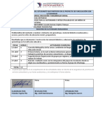 Informe mensual proyecto vinculación