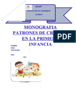 Monografia Patrones de La Crianza en La Primera Infancia